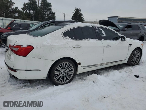2016 Kia Cadenza Premium with VIN KNALN4D78G5208098, listed as a Copart auction lot 87902265 with 0 mi miles and Clean Title. Bid and sale history available at carsss.com. Image 3.