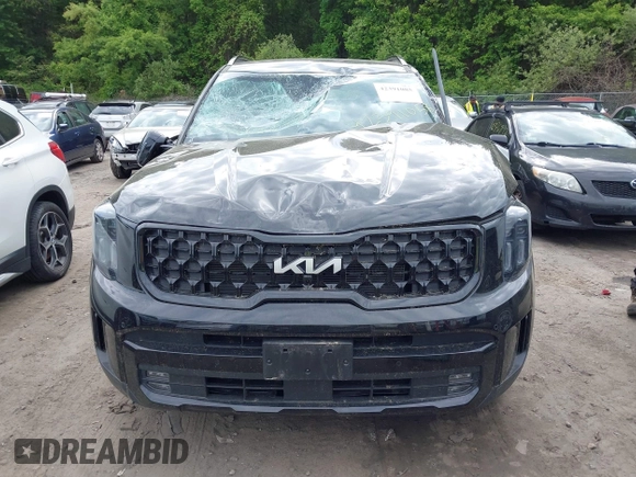 2024 Kia Telluride SX Prestige X-Pro with VIN 5XYP5DGC8RG520090, listed as a IAAI auction lot 42391085 with 9,513 mi miles and . Bid and sale history available at DreamBid. Image 12.
