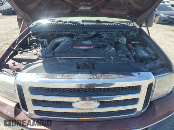 2005 Ford F-250 XL with VIN 1FTSW21P95EA38612, listed as a Copart auction lot 55446725 with Not provided miles and Salvage title. Bid and sale history available at DreamBid. Image 11.