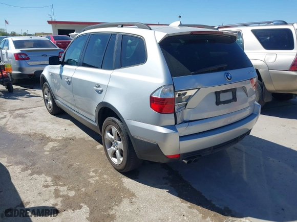2007 BMW X3 3.0si with VIN WBXPC93467WF23755, listed as a IAAI auction lot 41862972 with 97,477 mi miles. Bid and sale history available at carsss.com. Image 3.