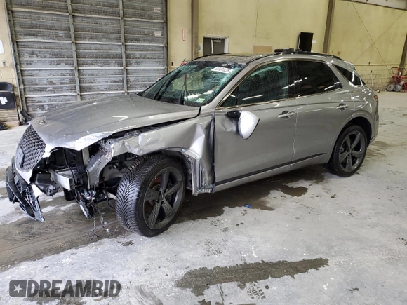 2022 Genesis GV70 Sport with VIN KMUMCDTC3NU012338, listed as a Copart auction lot 42691625 with 67,161 mi miles and Salvage title. Bid and sale history available at DreamBid. Image 1.