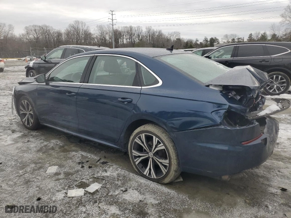 2020 Volkswagen Passat 2.0T SEL with VIN 1VWCA7A36LC012830, listed as a Copart auction lot 88077115 with 98,988 mi miles and Salvage Title. Bid and sale history available at carsss.com. Image 2.
