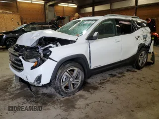 2021 GMC Terrain SLT z VIN 3GKALVEV1ML343457, wystawiony jako Copart lot #56351535 z przebiegiem Nie podano mil oraz Szkoda całkowita • Salvage title. Historia ofert i sprzedaży dostępna na DreamBid. Obrazek 1.