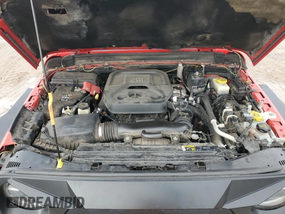 2018 Jeep Wrangler Unlimited Rubicon z VIN 1C4HJXFN3JW148119, wystawiony jako Copart lot #85839454 z przebiegiem Nie podano mil oraz Szkoda całkowita • Salvage title. Historia ofert i sprzedaży dostępna na DreamBid. Obrazek 11.