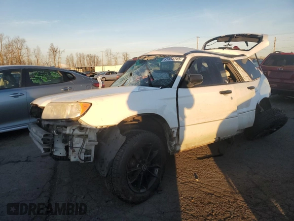 2007 Subaru Forester X with VIN JF1SG63627H738309, listed as a Copart auction lot 41854245 with 0 mi miles and Salvage Title. Bid and sale history available at carsss.com. Image 1.