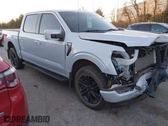 2022 Ford F-150 XL with VIN 1FTFW1E80NKE57691, listed as a IAAI auction lot 41154166 with 1 mi miles. Bid and sale history available at carsss.com. Image 1.