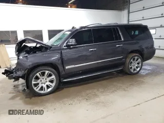 2015 Cadillac Escalade ESV Luxury z VIN 1GYS4SKJXFR671401, wystawiony jako Copart lot #55571085 z przebiegiem 152 607 mil mil oraz Szkoda całkowita • Salvage title. Historia ofert i sprzedaży dostępna na DreamBid. Obrazek 1.