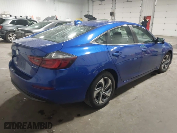 2019 Honda Insight EX z VIN 19XZE4F5XKE013870, wystawiony jako IAAI lot #42067167 z przebiegiem 77 668 mil mil oraz . Historia ofert i sprzedaży dostępna na DreamBid. Obrazek 4.