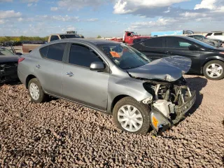 2012 Nissan Versa SV with VIN 3N1CN7AP4CL924583, listed as a Copart auction lot 53302425 with 76,847 mi miles and Salvage Title. Bid and sale history available at carsss.com. Image 4.