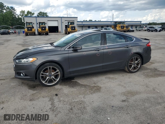 2016 Ford Fusion Titanium with VIN 3FA6P0K90GR180288, listed as a Copart auction lot 60218155 with 140,502 mi miles and Salvage title. Bid and sale history available at DreamBid. Image 1.