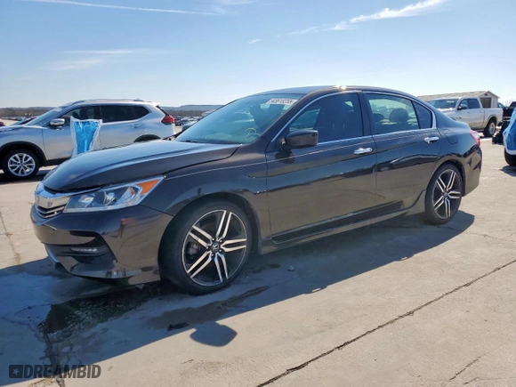 2016 Honda Accord Sedan Sport with VIN 1HGCR2F56GA177840, listed as a Copart auction lot 43610255 with 145,353 mi miles and Clean Title. Bid and sale history available at carsss.com. Image 1.