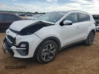 2021 Kia Sportage EX with VIN KNDPN3AC4M7860832, listed as a Copart auction lot 51008625 with 58,429 mi miles and Salvage title. Bid and sale history available at DreamBid. Image 1.