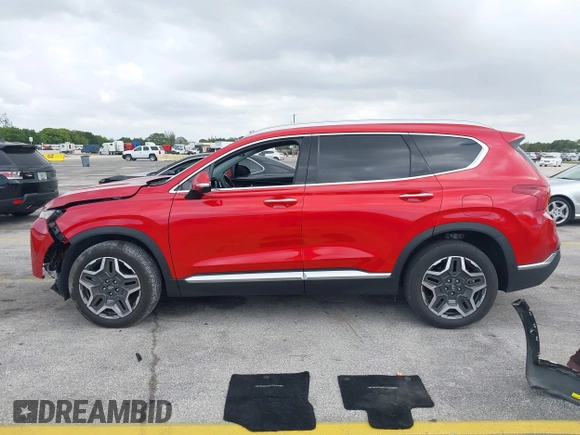 2023 Hyundai Santa Fe Limited z VIN 5NMS44AL3PH541079, wystawiony jako IAAI lot #42124161 z przebiegiem 21 422 mil mil oraz . Historia ofert i sprzedaży dostępna na DreamBid. Obrazek 14.