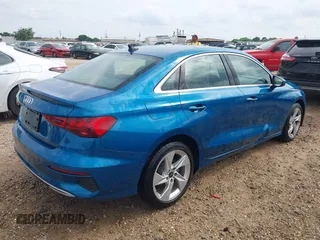2023 Audi A3 Premium with VIN WAUAUDGY4PA101569, listed as a IAAI auction lot 42217506 with 53,675 mi miles and . Bid and sale history available at DreamBid. Image 4.