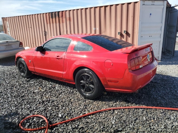 2009 Ford Mustang with VIN 1ZVHT80N795126860, listed as a Copart auction lot 45681495 with 180,577 mi miles and Salvage Title. Bid and sale history available at carsss.com. Image 2.