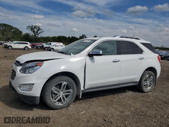2016 Chevrolet Equinox LTZ with VIN 2GNFLGEK0G6293444, listed as a Copart auction lot 71811204 with 44,959 mi miles and Salvage Title. Bid and sale history available at carsss.com. Image 1.