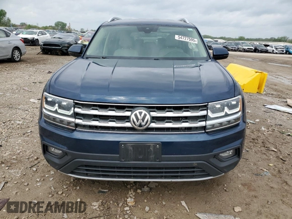 2018 Volkswagen Atlas SE with VIN 1V2DP2CA1JC592679, listed as a Copart auction lot 54727595 with 143,310 mi miles and Salvage title. Bid and sale history available at DreamBid. Image 5.