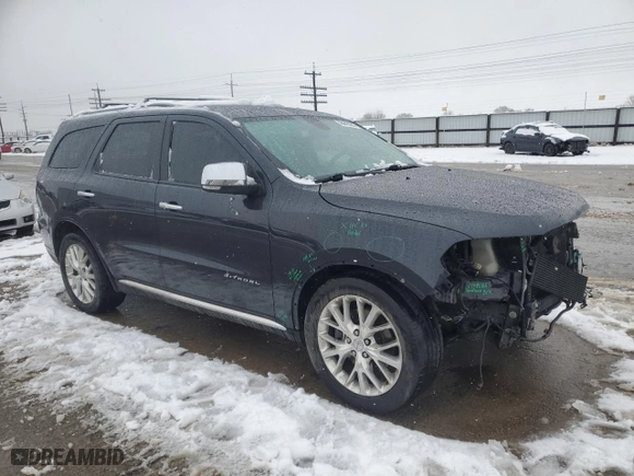 2015 Dodge Durango Citadel with VIN 1C4RDJEG9FC811035, listed as a Copart auction lot 43643325 with 118,507 mi miles and Salvage Title. Bid and sale history available at carsss.com. Image 4.