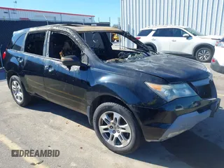 2007 Acura MDX Tech Pkg with VIN 2HNYD28337H540461, listed as a IAAI auction lot 41621729 with 1 mi miles. Bid and sale history available at carsss.com. Image 1.