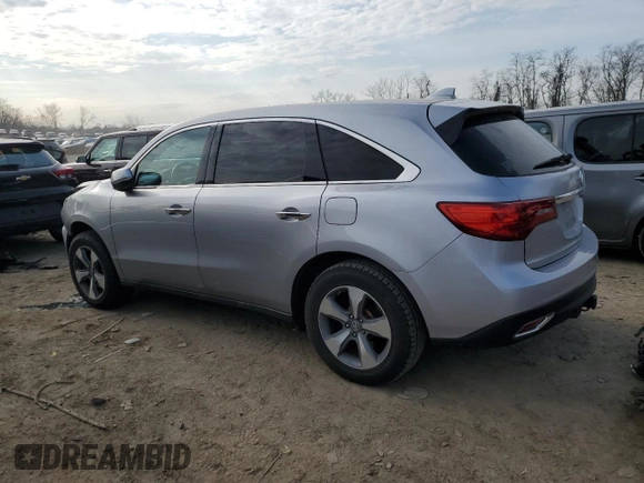2016 Acura MDX with VIN 5FRYD4H27GB017182, listed as a Copart auction lot 47529635 with 136,170 mi miles and Salvage Title. Bid and sale history available at carsss.com. Image 2.