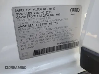 2018 Audi A4 allroad Premium Plus with VIN WA18NAF49JA023691, listed as a Copart auction lot 51769984 with 46,789 mi miles and Salvage Title. Bid and sale history available at carsss.com. Image 12.