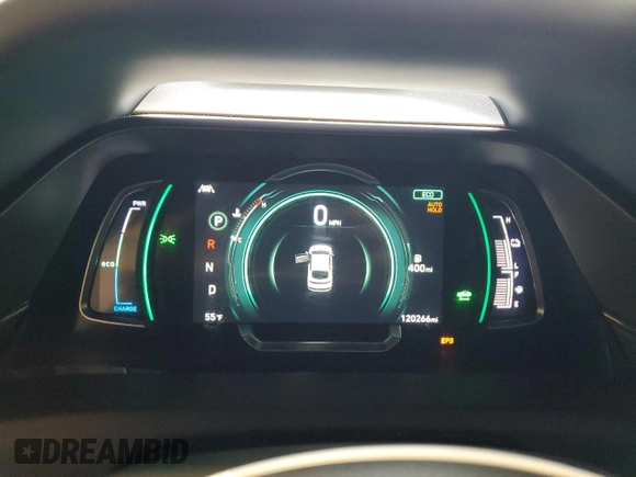 2021 Hyundai Ioniq Limited with VIN KMHC05LC2MU260992, listed as a Copart auction lot 80240064 with 120,266 mi miles and Clean title. Bid and sale history available at DreamBid. Image 9.
