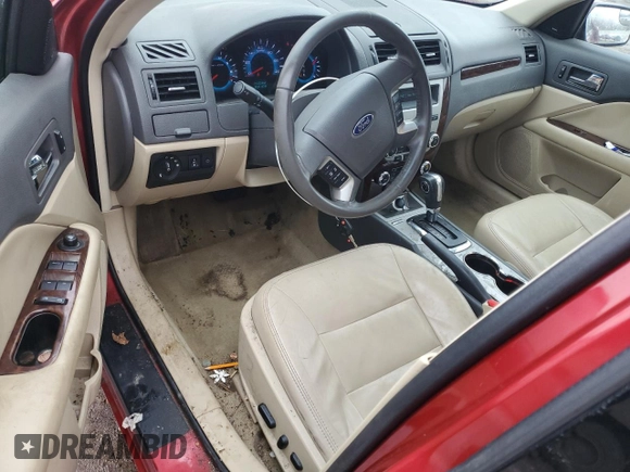 2011 Ford Fusion SEL with VIN 3FAHP0CG6BR182108, listed as a Copart auction lot 43545175 with 132,550 mi miles and Salvage Title. Bid and sale history available at DreamBid. Image 8.