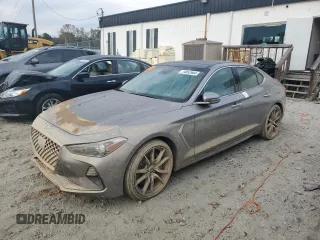 2020 Genesis G70 3.3T with VIN KMTG34LE1LU051610, listed as a Copart auction lot 74852904 with 0 mi miles and Non Repairable. Bid and sale history available at carsss.com. Image 1.