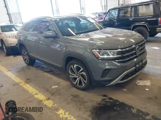 2021 Volkswagen Atlas SEL Premium with VIN 1V2TE2CA8MC207933, listed as a IAAI auction lot 41823640 with 64,425 mi miles and . Bid and sale history available at DreamBid. Image 1.