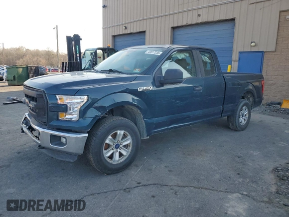 2016 Ford F-150 XLT with VIN 1FTEX1E8XGFD36154, listed as a Copart auction lot 43817235 with 277,548 mi miles and Salvage Title. Bid and sale history available at carsss.com. Image 1.