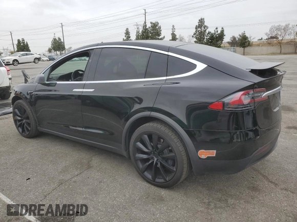 2020 Tesla Model X Long Range with VIN 5YJXCDE23LF248773, listed as a Copart auction lot 53062405 with 62,342 mi miles and Salvage Title. Bid and sale history available at carsss.com. Image 2.