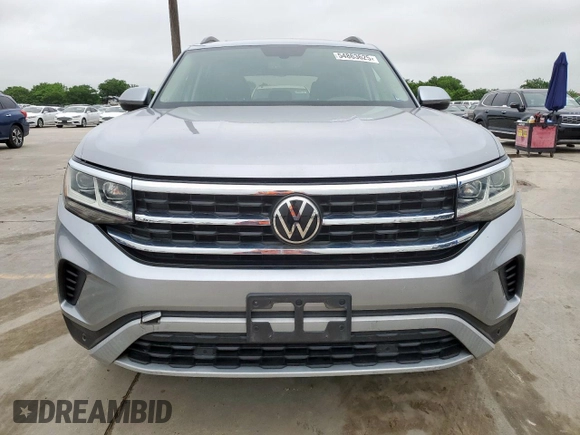 2021 Volkswagen Atlas SE with VIN 1V2JR2CA0MC506019, listed as a Copart auction lot 54863625 with 134,139 mi miles and Salvage title. Bid and sale history available at DreamBid. Image 5.