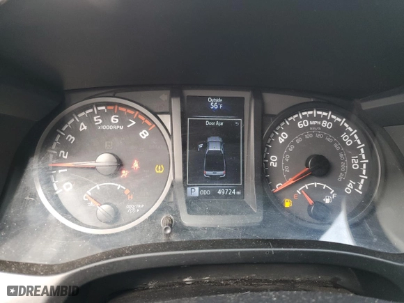 2021 Toyota Tacoma 4WD SR with VIN 3TYSX5EN6MT008083, listed as a Copart auction lot 83401194 with 49,724 mi miles and Salvage Title. Bid and sale history available at carsss.com. Image 9.