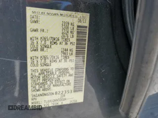 2013 Nissan Xterra S z VIN 5N1AN0NU2DN822353, wystawiony jako Copart lot #53728675 z przebiegiem 219 663 mil mil oraz Szkoda całkowita • Salvage title. Historia ofert i sprzedaży dostępna na DreamBid. Obrazek 13.