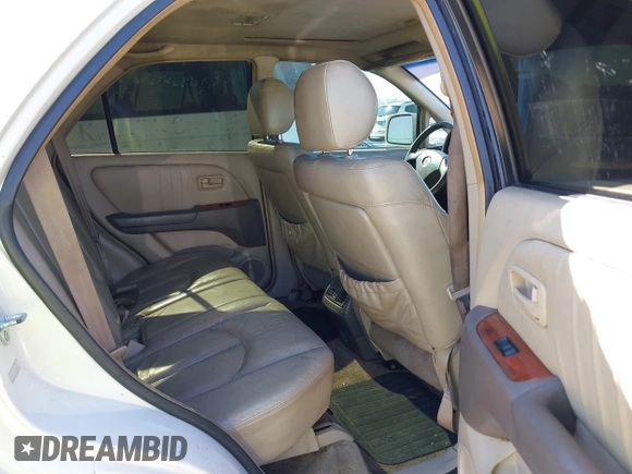 1999 Lexus RX 300 Luxury SUV with VIN JT6HF10U1X0086852, listed as a IAAI auction lot 41383711 with 284,047 mi miles. Bid and sale history available at carsss.com. Image 8.