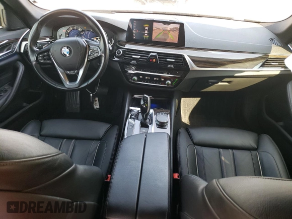 2019 BMW 5 Series 530e xDrive with VIN WBAJB1C5XKB376818, listed as a Copart auction lot 74683034 with 108,066 mi miles and Salvage title. Bid and sale history available at DreamBid. Image 8.