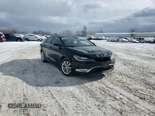 2015 Chrysler 200 C with VIN 1C3CCCCB3FN735557, listed as a Copart auction lot 46128545 with 100,689 mi miles and Clean Title. Bid and sale history available at carsss.com. Image 13.