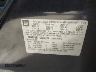 2016 GMC Terrain SLT z VIN 2GKFLUE37G6335127, wystawiony jako IAAI lot #41428090 z przebiegiem 95 693 mil mil oraz . Historia ofert i sprzedaży dostępna na DreamBid. Obrazek 9.