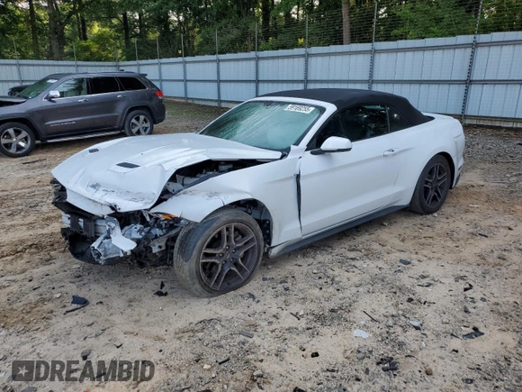 2018 Ford Mustang EcoBoost Premium z VIN 1FATP8UH6J5155590, wystawiony jako Copart lot #59169255 z przebiegiem 118 807 mil mil oraz Szkoda całkowita • Salvage title. Historia ofert i sprzedaży dostępna na DreamBid. Obrazek 1.