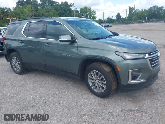 2023 Chevrolet Traverse LT Cloth z VIN 1GNERGKW6PJ110388, wystawiony jako IAAI lot #41922769 z przebiegiem 59 186 mil mil oraz . Historia ofert i sprzedaży dostępna na DreamBid. Obrazek 1.