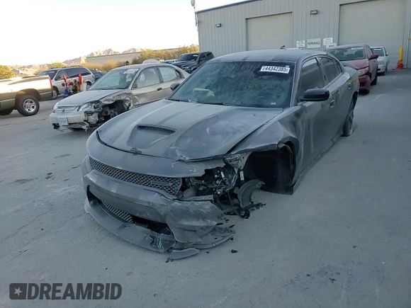 2022 Dodge Charger R/T with VIN 2C3CDXCT8NH203337, listed as a Copart auction lot 44342385 with 15,751 mi miles and Salvage Title. Bid and sale history available at carsss.com. Image 10.