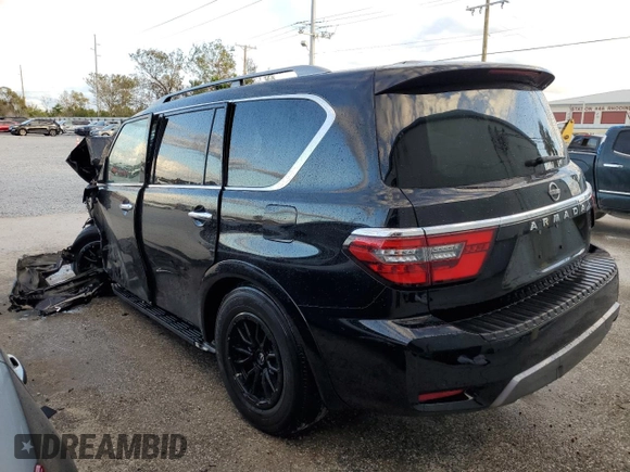 2022 Nissan Armada SV with VIN JN8AY2AC2N9161538, listed as a Copart auction lot 85223554 with Not Provided miles and Non Repairable. Bid and sale history available at carsss.com. Image 2.