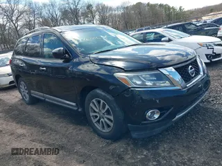 2015 Nissan Pathfinder SV with VIN 5N1AR2MM9FC625843, listed as a IAAI auction lot 41996006 with Not Provided miles and . Bid and sale history available at DreamBid. Image 1.