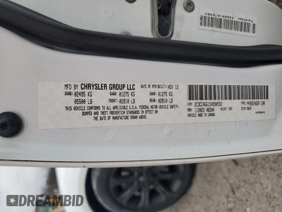 2013 Chrysler 300 S z VIN 2C3CCAGG1DH590552, wystawiony jako Copart lot #83837574 z przebiegiem 213 704 mil mil oraz Nie do naprawy • Non repairable. Historia ofert i sprzedaży dostępna na DreamBid. Obrazek 13.