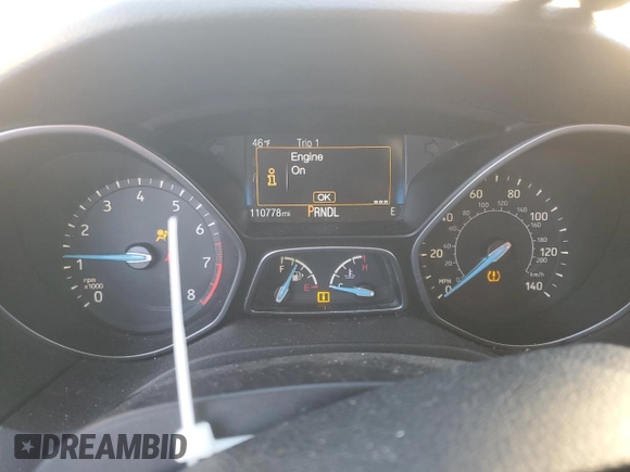 2016 Ford Focus SE with VIN 1FADP3F29GL404551, listed as a Copart auction lot 51205255 with 110,778 mi miles and Salvage Title. Bid and sale history available at DreamBid. Image 9.