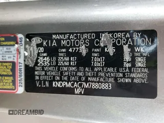 2021 Kia Sportage LX with VIN KNDPMCAC7M7880883, listed as a Copart auction lot 49407955 with 44,679 mi miles and Clean Title. Bid and sale history available at carsss.com. Image 13.