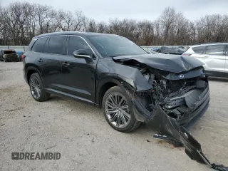 2024 Lexus TX with VIN 5TDAAAA67RS004597, listed as a Copart auction lot 89141225 with 6,382 mi miles and Salvage Title. Bid and sale history available at carsss.com. Image 4.
