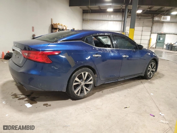 2017 Nissan Maxima SV with VIN 1N4AA6AP1HC423699, listed as a Copart auction lot 87212274 with 66,468 mi miles and Salvage Title. Bid and sale history available at carsss.com. Image 3.