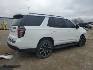 2022 Chevrolet Tahoe RST with VIN 1GNSKRKD9NR281250, listed as a Copart auction lot 41487825 with 0 mi miles and Salvage Title. Bid and sale history available at carsss.com. Image 3.