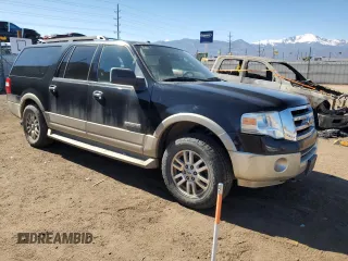 2007 Ford Expedition Max Eddie Bauer with VIN 1FMFK18597LA31536, listed as a Copart auction lot 47190295 with 127,792 mi miles and Salvage Title. Bid and sale history available at DreamBid. Image 4.